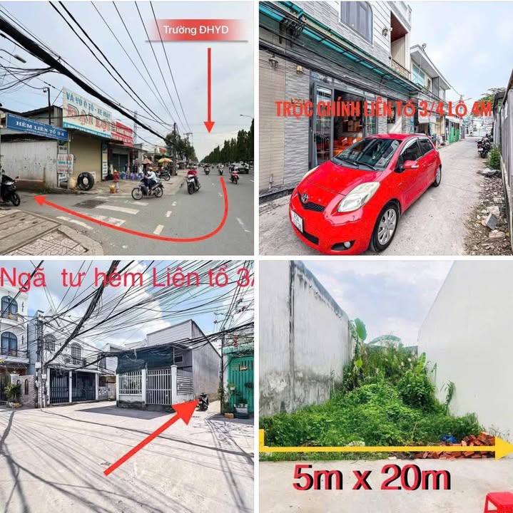 Đất nền thổ cư 100m² Hẻm Liên Tổ 3-4 Nguyễn Văn Cừ, Cần Thơ - Giá 2.39 tỷ, chính chủ bán gấp!