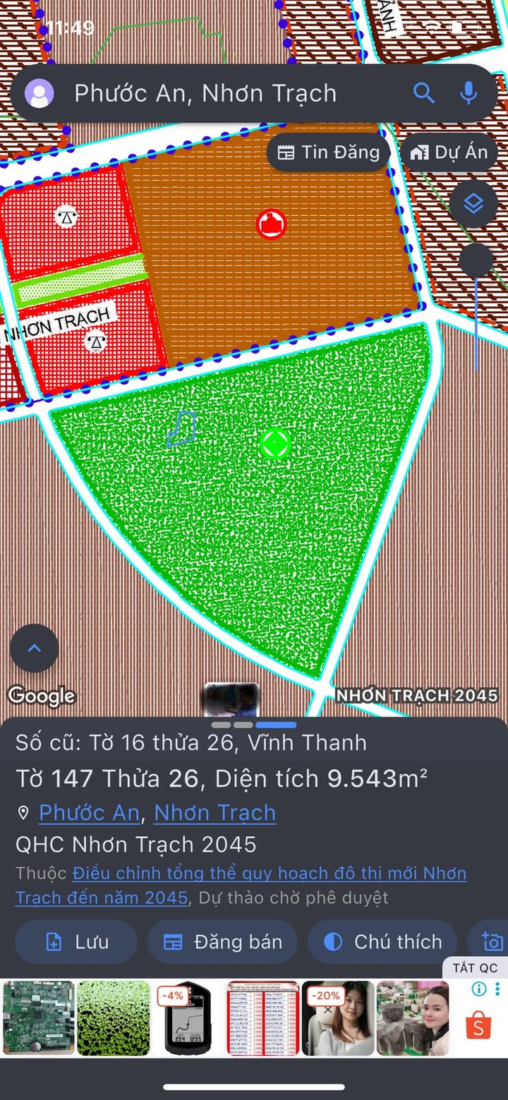 Đất nền Vĩnh Thanh Nhơn Trạch 10.000m² giá rẻ - Cơ hội đầu tư tuyệt vời!