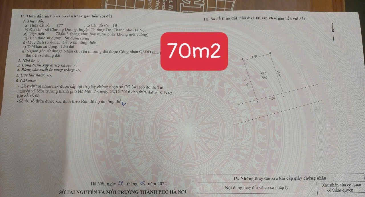 Nhà 2 tầng Chương Dương 70m² giá 2.2 tỷ - Cơ hội đầu tư tuyệt vời!