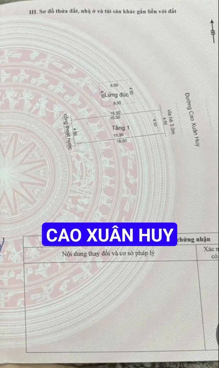 Bán đất đường Cao Xuân Huy Đà Nẵng 75m² giá 6.75 tỷ - Tặng nhà C4 gác lững!