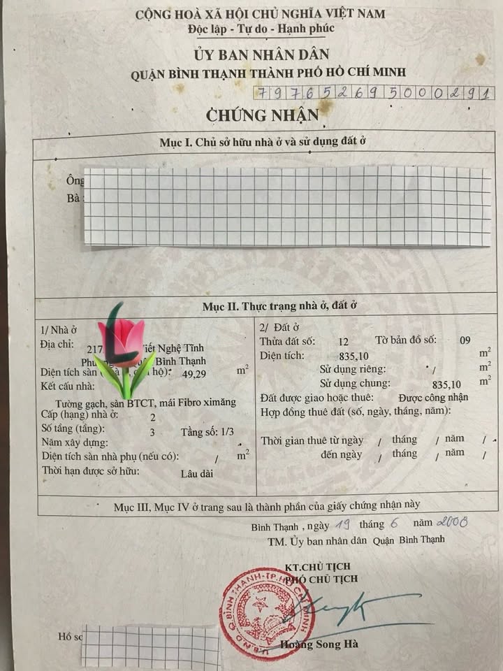 Căn hộ mặt tiền hẻm 217 Xô Viết Nghệ Tĩnh 49m² giá 4 tỷ - Đầu tư sinh lời ngay!