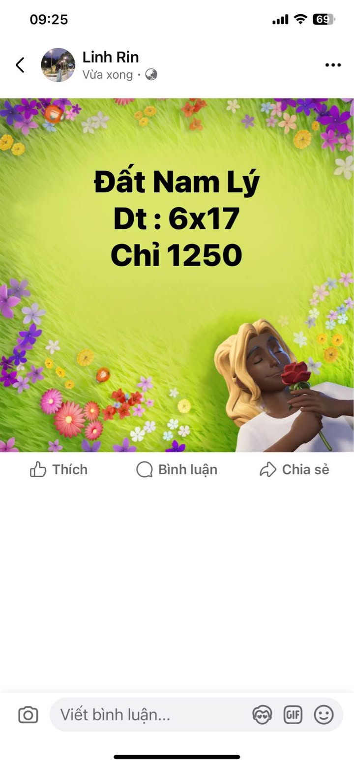 Đất nền Nam Lý Đồng Hới 102m² giá 1.25 tỷ - Cơ hội đầu tư hấp dẫn!