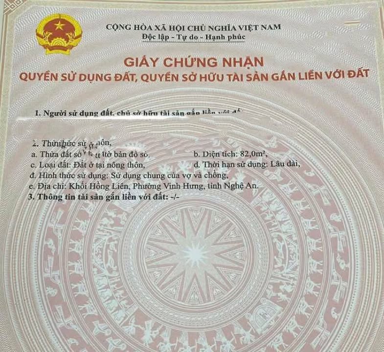 Lô đất Vinh Hưng 82m² giá 1.4 tỷ - Cơ hội đầu tư hiếm có!