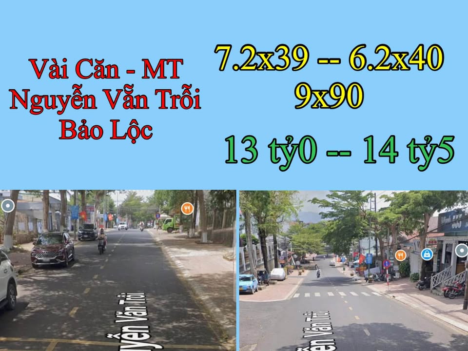 Nhà phố mặt tiền Nguyễn Văn Trỗi Bảo Lộc 280.8m² giá 13 tỷ - Cơ hội đầu tư hấp dẫn!