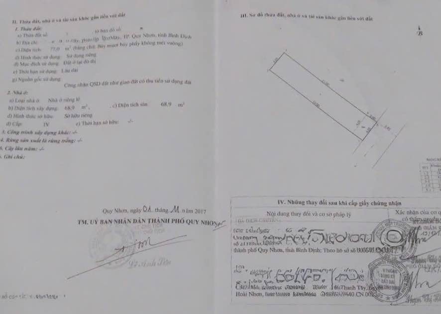 Nhà hẻm rộng đường Ngô Mây, phường Ngô Mây, 77m² giá 3.9 tỷ - Hướng Đông Nam tài lộc!