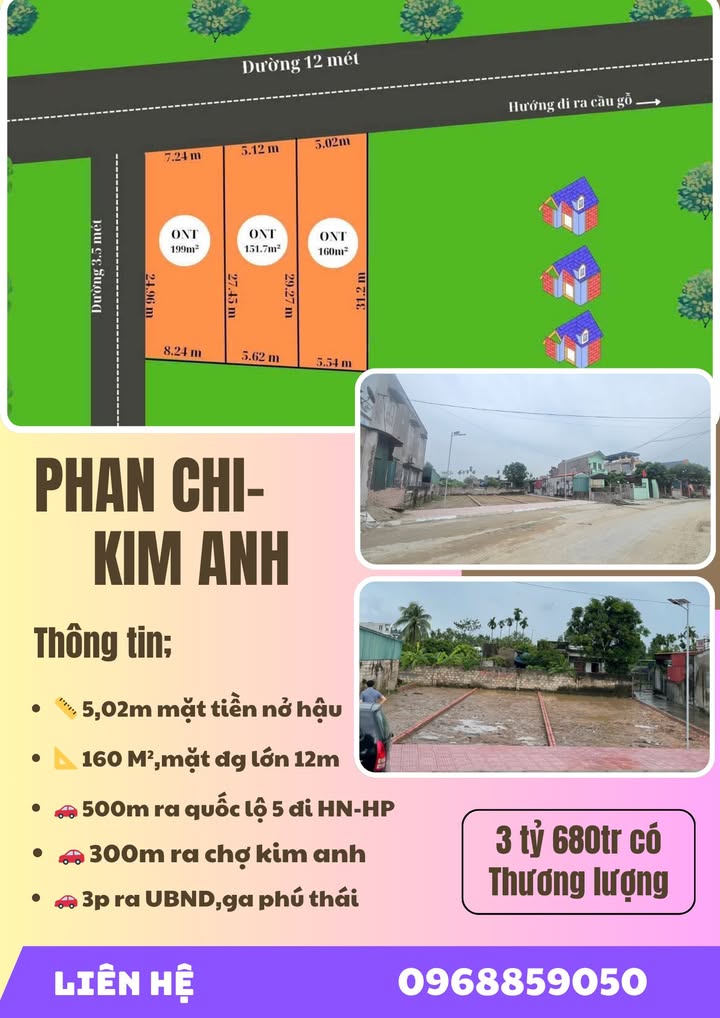 Đất nền Phú Thái Kim Thành 160m² giá 3.68 tỷ - Cơ hội đầu tư không thể bỏ lỡ!