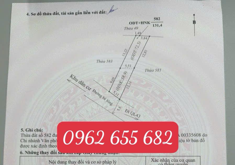 Đất nền Mường Sang 276m² giá 1.6 tỷ - Cơ hội đầu tư hiếm có!