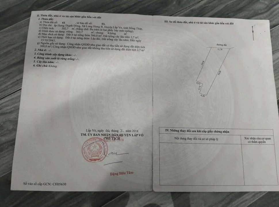 Đất nền Long Hưng B 302m² giá chỉ 450 triệu - Cơ hội đầu tư tuyệt vời!