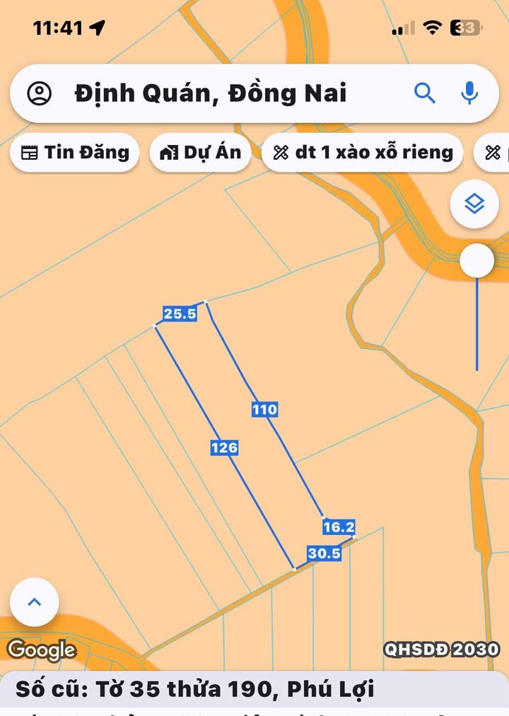Đất nền 3 xào sổ hồng tại xã Phú Lợi, Định Quán chỉ 1.5 tỷ - Đầu tư sinh lời ngay!