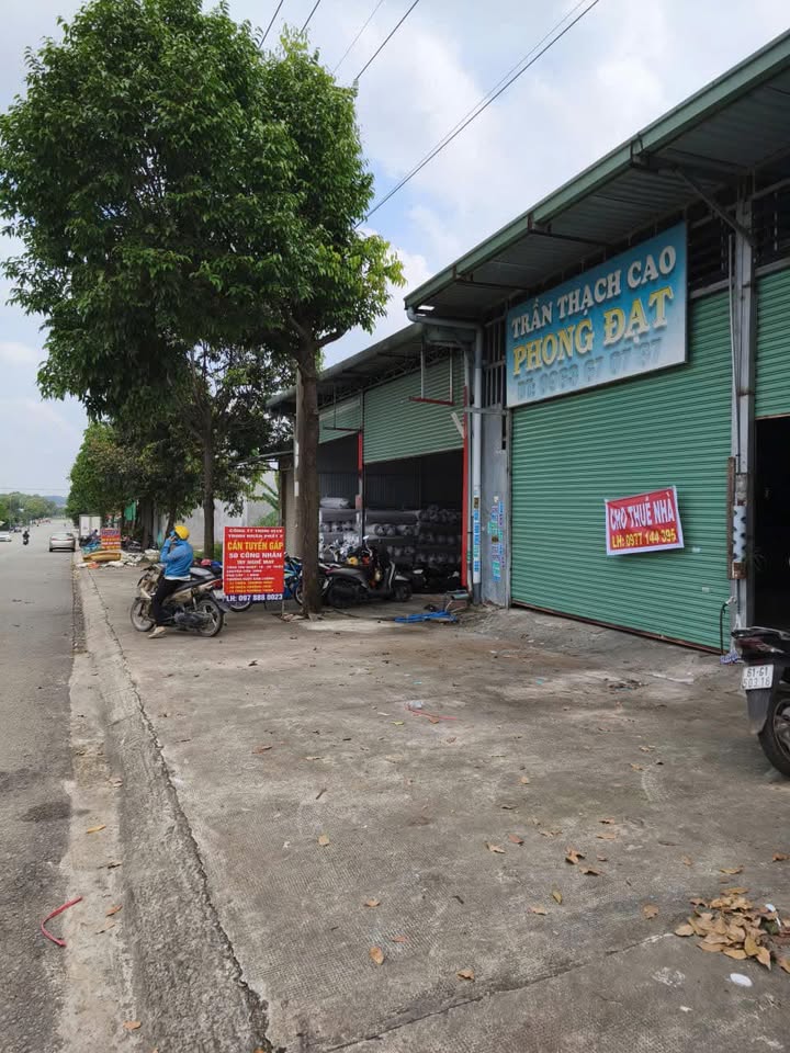 Kho xưởng cho thuê tại phường Mỹ Phước, Bến Cát 300m² - Giá tốt, mặt bằng kinh doanh thoải mái!