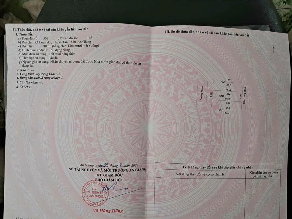 Đất nền Tân Châu An Giang 80m² giá 4xx triệu - Mặt tiền đường nhựa rộng rãi!