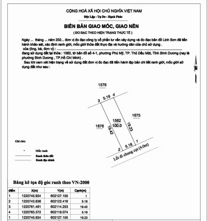 Đất thổ cư Phú Mỹ, Thủ Dầu Một 99m² giá 1.88 tỷ - Sổ đỏ chính chủ, vị trí đắc địa!