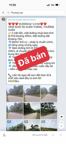 Farm 1,4 ha tại Thắng Lộc, Thường Xuân - Cơ hội đầu tư hấp dẫn!