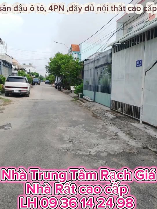 Nhà đẹp mặt tiền Nguyễn Cảnh Chân, Rạch Giá 102m² giá 3.55 tỷ - Full nội thất cao cấp!
