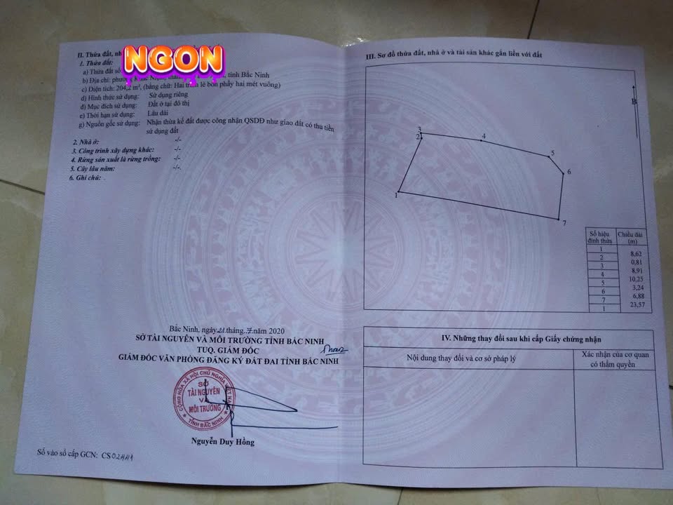 Đất nền Khắc Niệm 204m² giá 3 tỷ - Cơ hội đầu tư hiếm có!