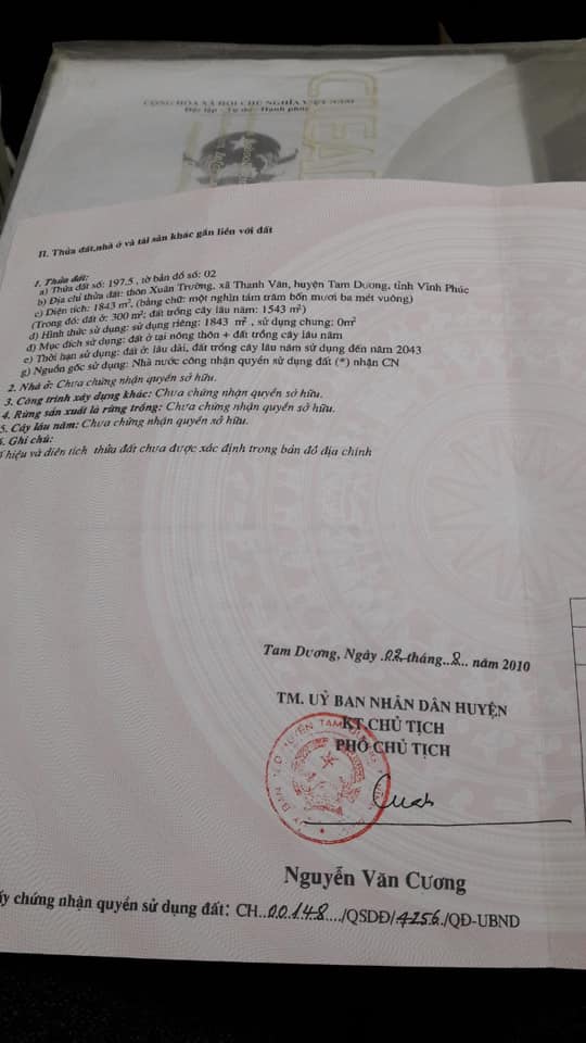 Đất thổ cư 1843m² tại Thanh Vân - Lô góc 2 mặt tiền, giá thỏa thuận!