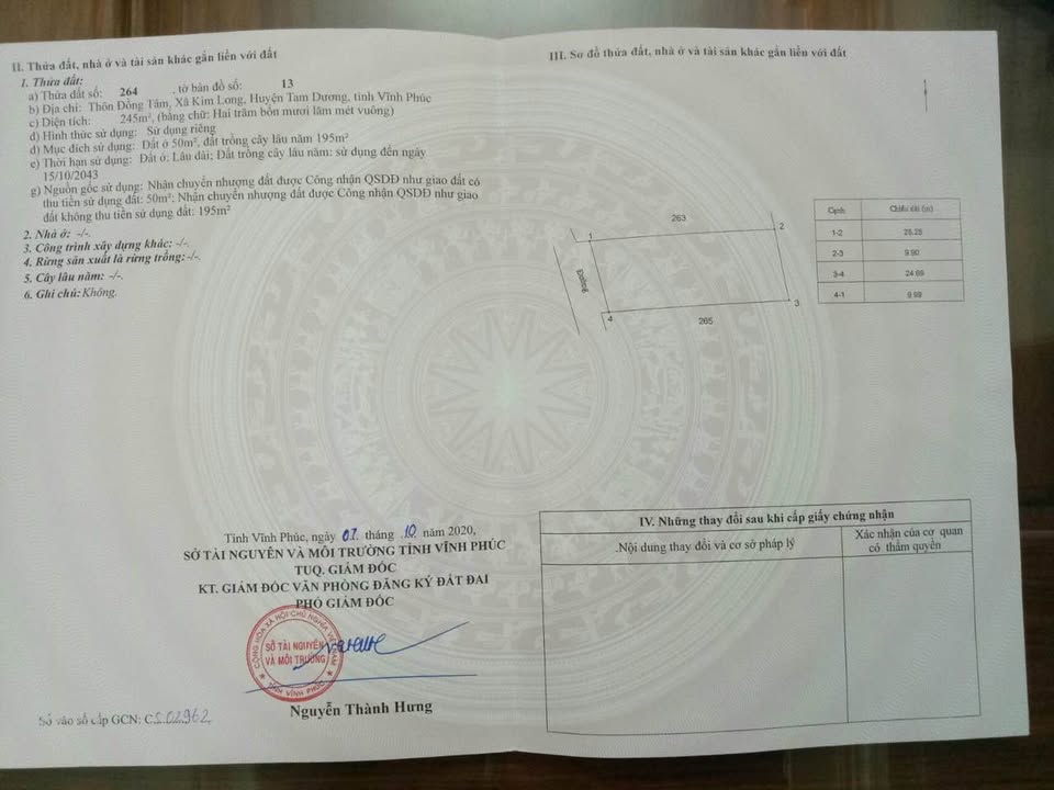 Đất thổ cư Kim Long 245m² giá thỏa thuận - Cơ hội đầu tư hấp dẫn!