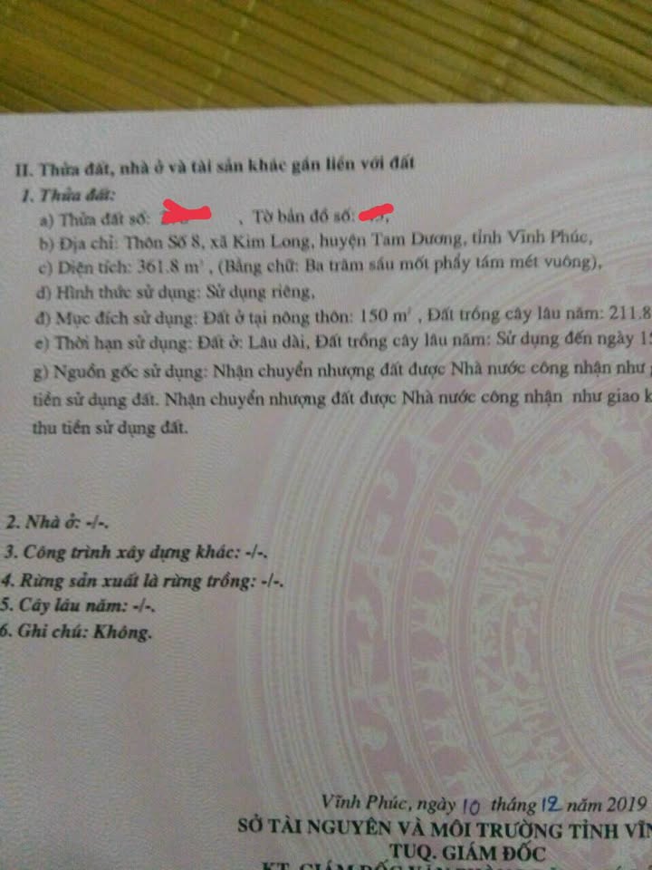 Đất thổ cư Kim Long 362m² giá chỉ 1.3 tỷ - Cơ hội đầu tư tuyệt vời!