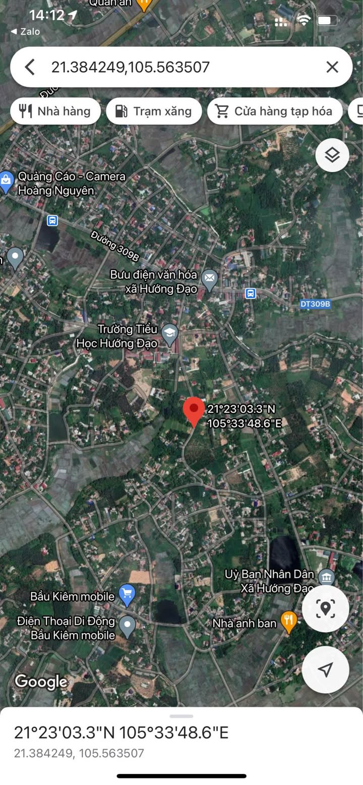 Đất nền thôn Giếng Mát, xã Hướng Đạo, 3577m² - Đầu tư sinh lời tiềm năng!