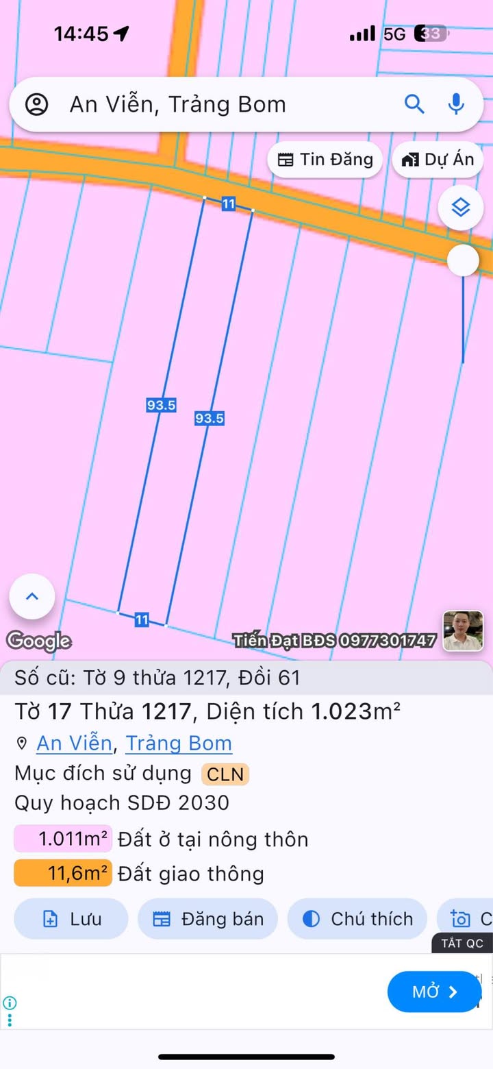 Đất nền liền kề 2000m² xã Đồi 61 - Tiềm năng đầu tư hấp dẫn!