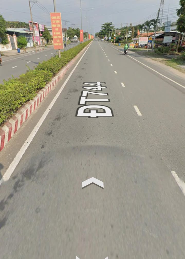 Đất thổ cư 100% mặt tiền ĐT744 Phú An 345m² chỉ 3 tỷ - Đầu tư sinh lời ngay!