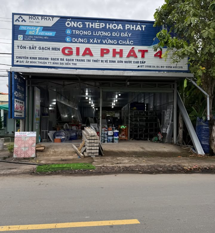 Mặt bằng cho thuê 369m² tại Thị trấn Bình Đại - Địa điểm kinh doanh lý tưởng!