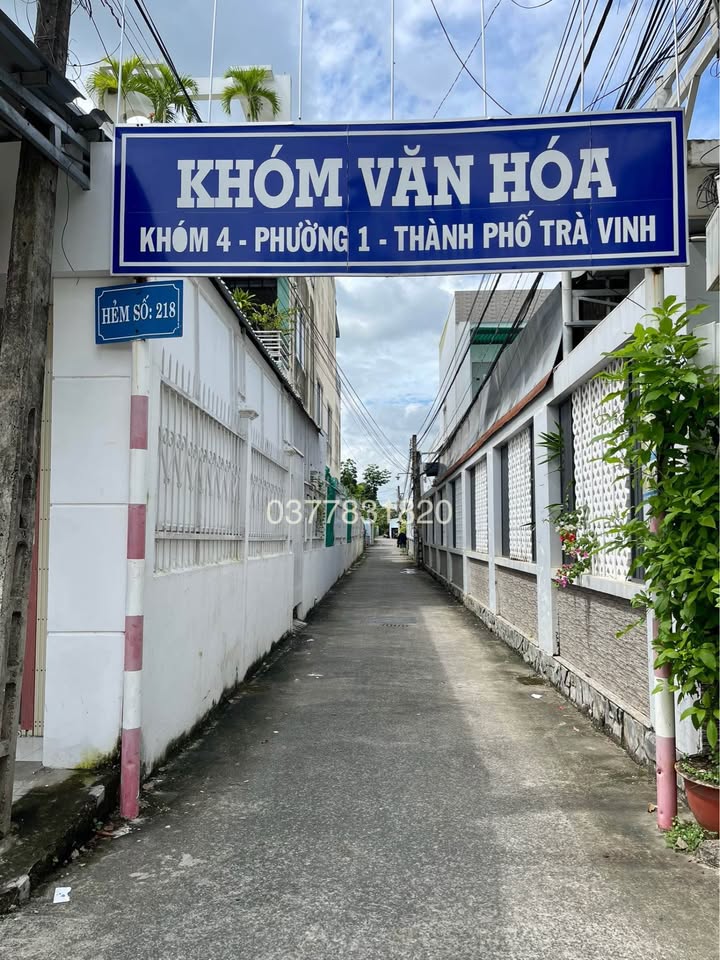 Đất mặt tiền hẻm 218 Phạm Ngũ Lão, Trà Vinh 139m² - Giá chỉ 720 triệu!