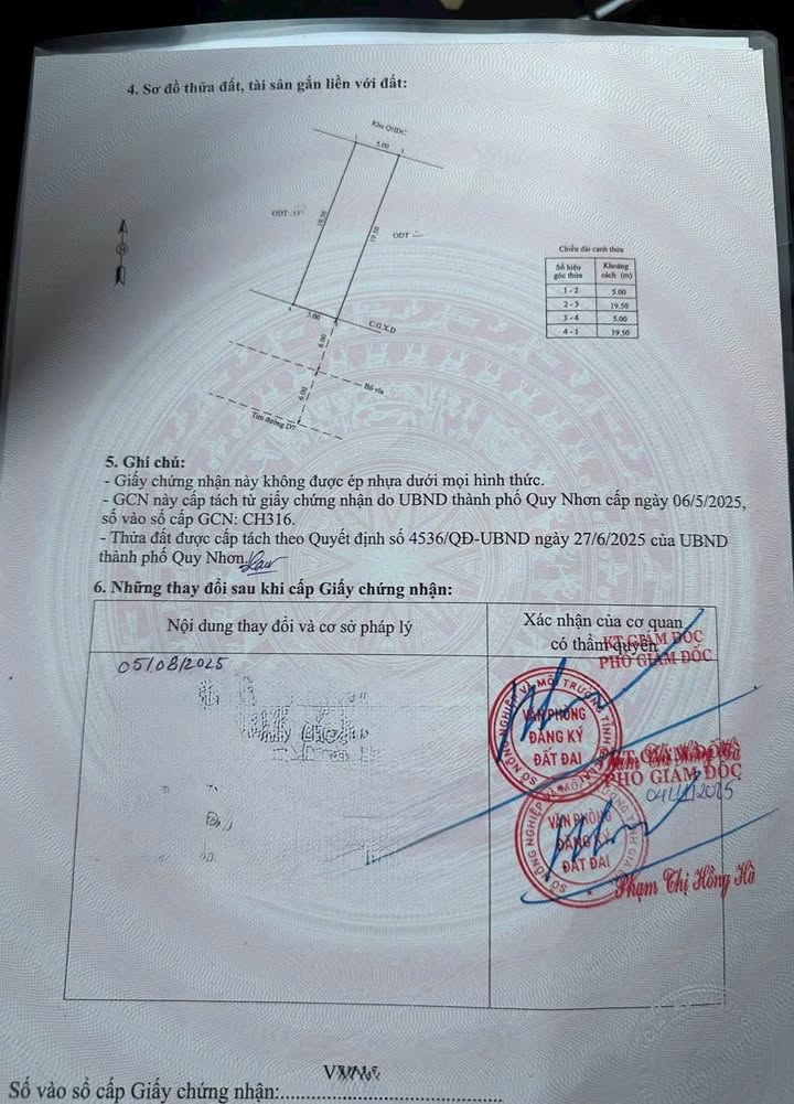 Đất mặt tiền đường D7, Nhơn Bình 97.5m² giá 2.75 tỷ - Cơ hội đầu tư vàng!