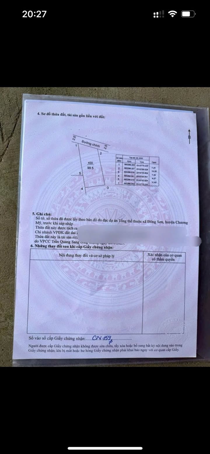 Đất Đông Sơn Chương Mỹ 99m² giá 2.19 tỷ - Cơ hội đầu tư sinh lời!