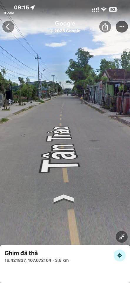 Đất mặt tiền đường Tân Trào, Phú Bài 100m² giá 2.05 tỷ - Pháp lý rõ ràng!