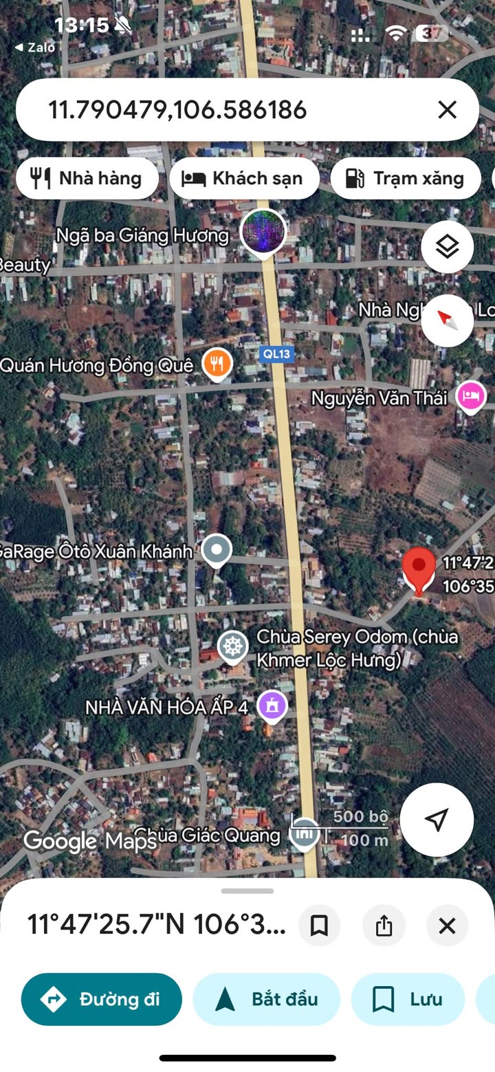 Đất thổ cư Lộc Hưng 540m² giá 720 triệu - Cơ hội đầu tư tuyệt vời!