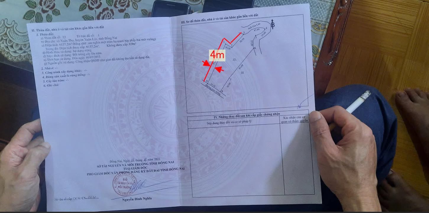 Đất nền 6,1 sào tại xã Xuân Thọ, Xuân Lộc, Đồng Nai giá 2,3 tỷ - Cơ hội đầu tư sinh lời!