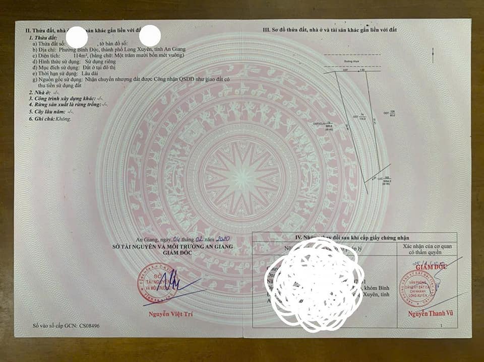 Đất nền phường Bình Đức, Long Xuyên, 114m² giá 2 tỷ - Sổ hồng chính chủ!