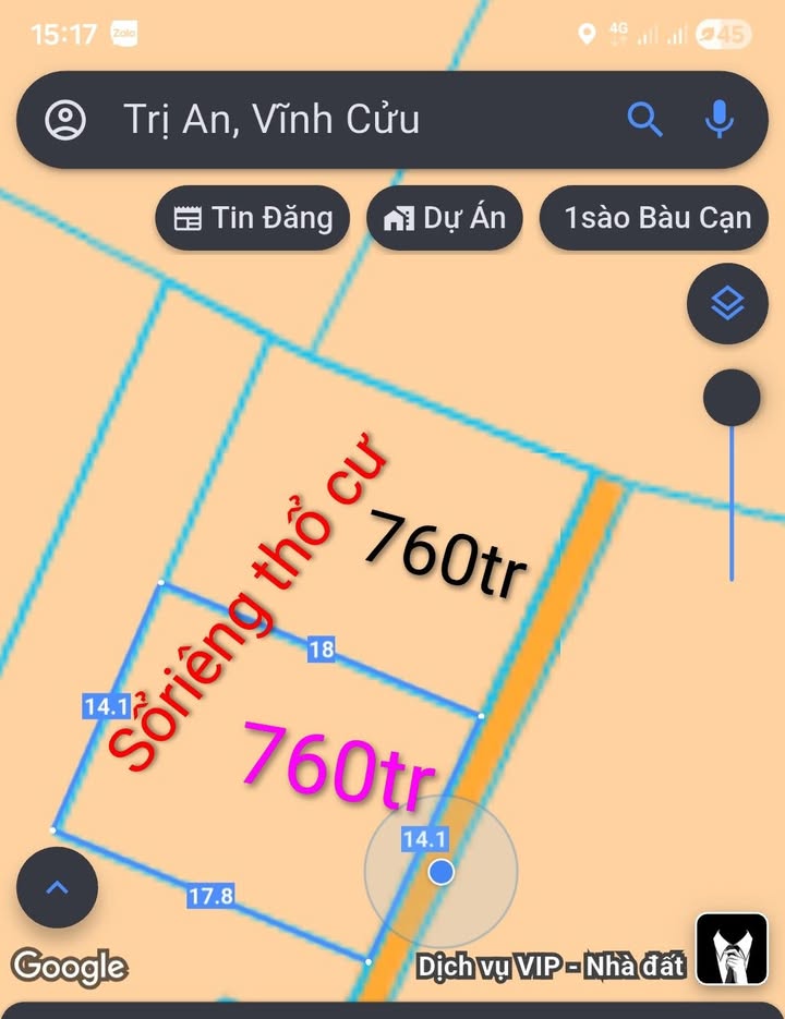 Đất nền Vĩnh An – Trị An 252m² giá chỉ 760 triệu - Đầu tư sinh lời ngay!