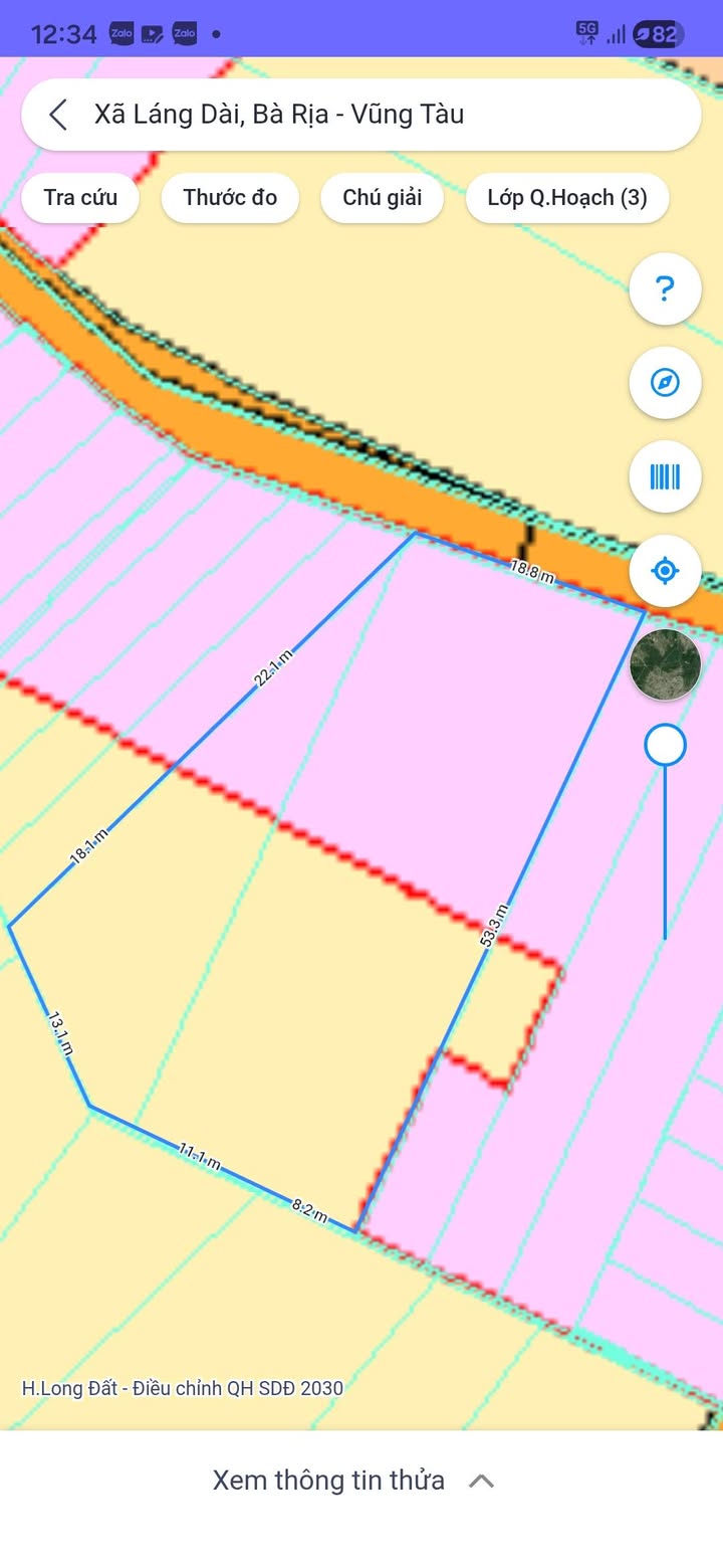 Đất nền 3600m² tại xã Láng Dài, huyện Long Điền - Giá 2.25 tỷ, sổ hồng chính chủ!