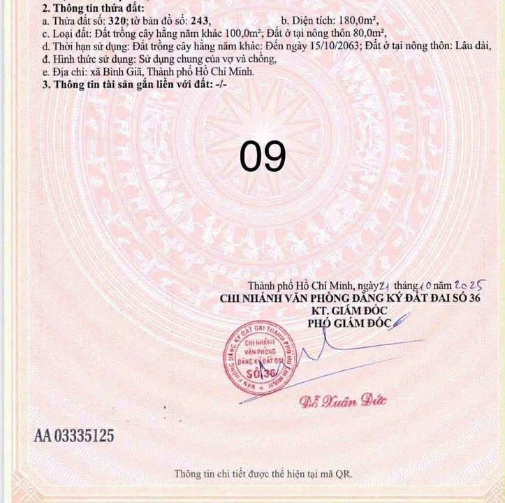 Đất nền Bình Trung Châu Đức 180m² giá 599 triệu - Cơ hội đầu tư tuyệt vời!