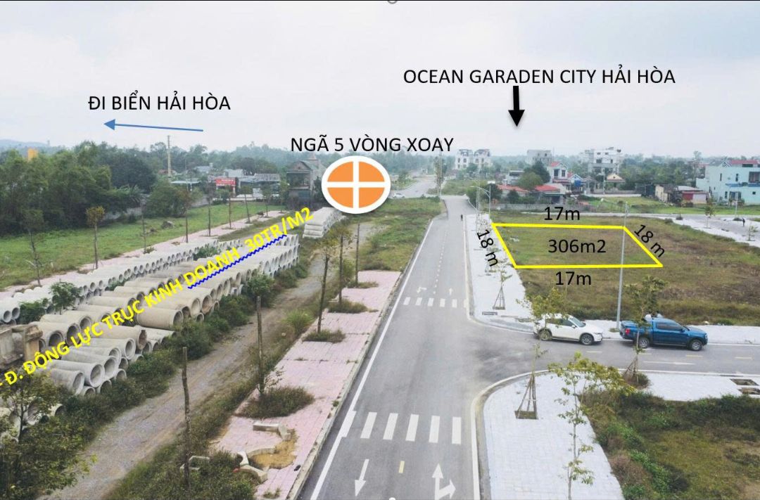 Đất biệt thự Hải Hòa Nghi Sơn 306m² - Hướng Đông, cơ hội đầu tư tuyệt vời!