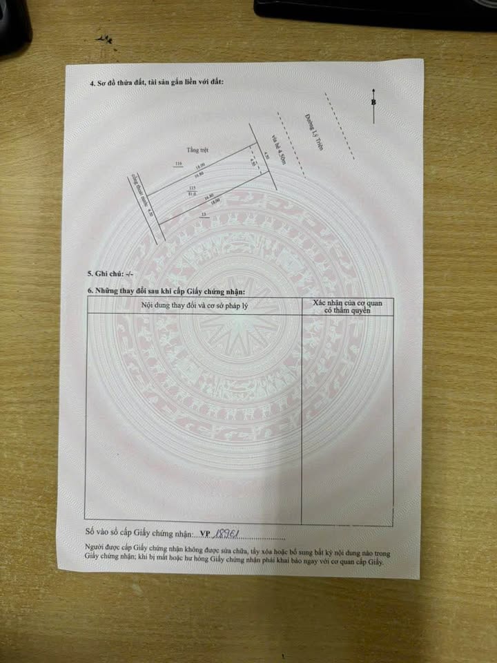 Đất nền mặt tiền Lý Triện 81m² giá 6 tỷ - Đầu tư sinh lời ngay!