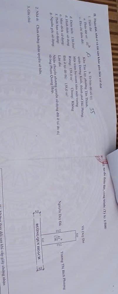 Đất nền Tân Thành Dương Kinh 138m² giá 2.245 tỷ - Gần dự án lớn 150ha!