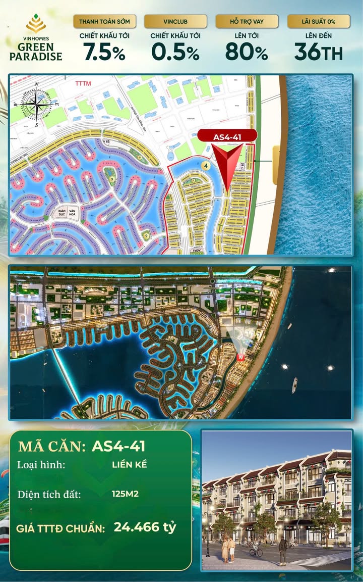 Căn hộ Vinhomes Green Paradise Cần Giờ - Cho thuê dài hạn 5 năm, lợi nhuận ổn định 6%!