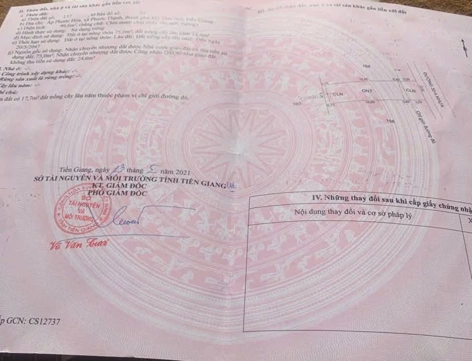 Đất thổ cư 75m² mặt tiền đường 30-4, phường Trung An, giá chỉ 1.4 tỷ - Tiện ích xung quanh đầy đủ!