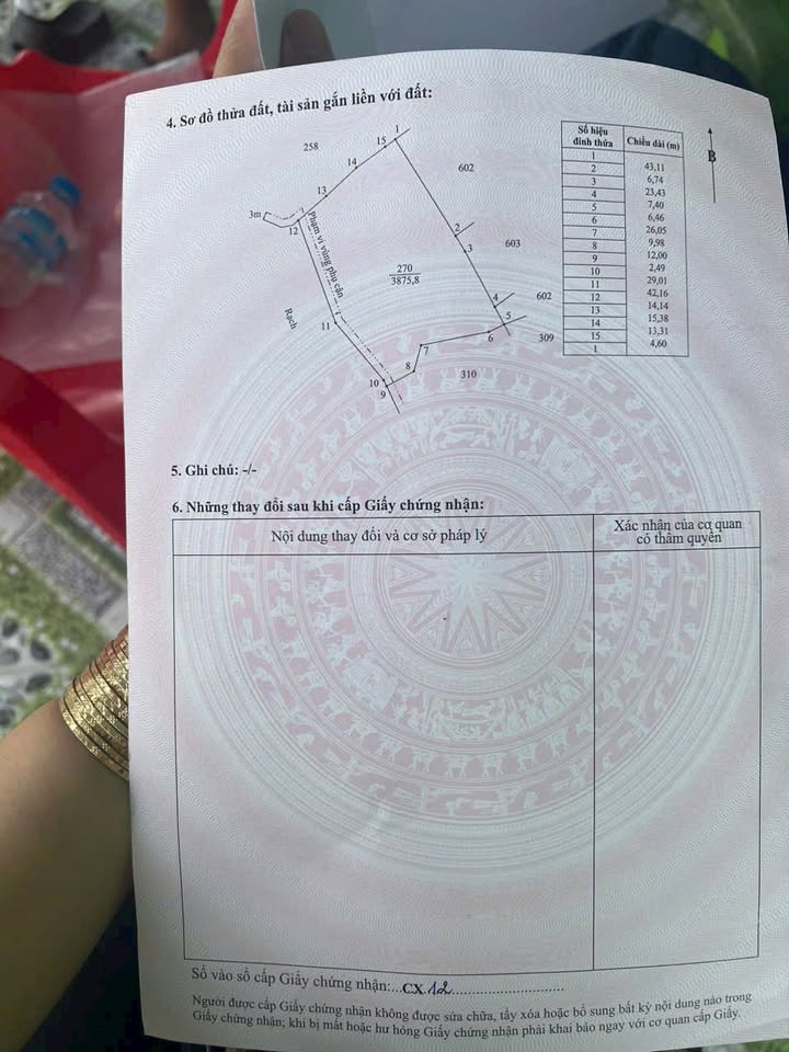 Đất nền chính chủ 3875m² tại xã Thuận Mỹ, Tây Ninh - Giá 1.2 tỷ thương lượng!