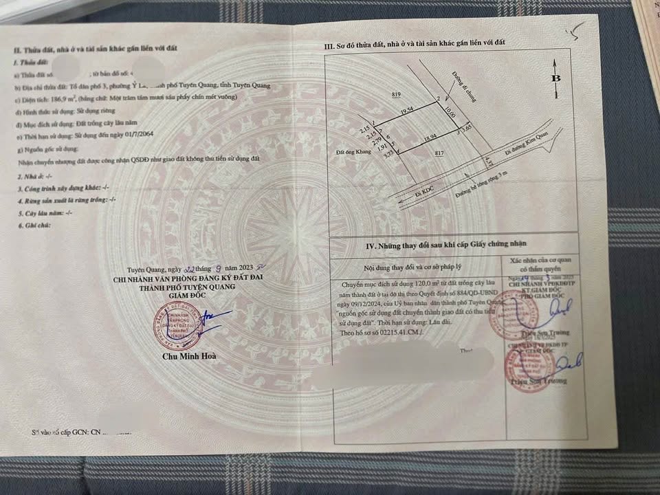 Đất nền Ỷ La Tuyên Quang 120m² giá 2.25 tỷ - Đường ô tô vào tận nơi!