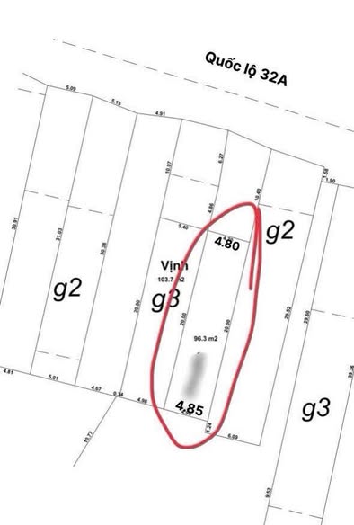 Đất mặt Quốc lộ 32A, thị trấn Hưng Hoá, 96m² giá 2 tỷ - Tiềm năng kinh doanh lớn!