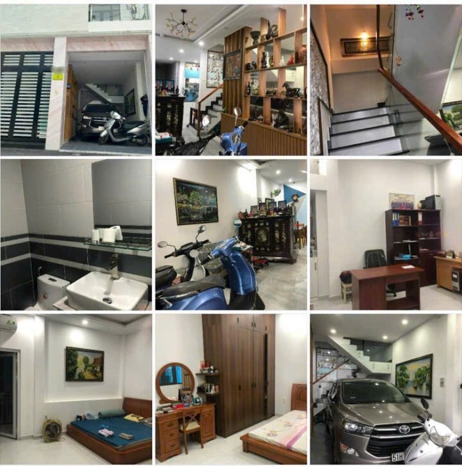 Nhà HXH Lê Quang Định, Bình Thạnh 90.4m² giá 12.6 tỷ - Thiết kế hiện đại, gara ô tô!