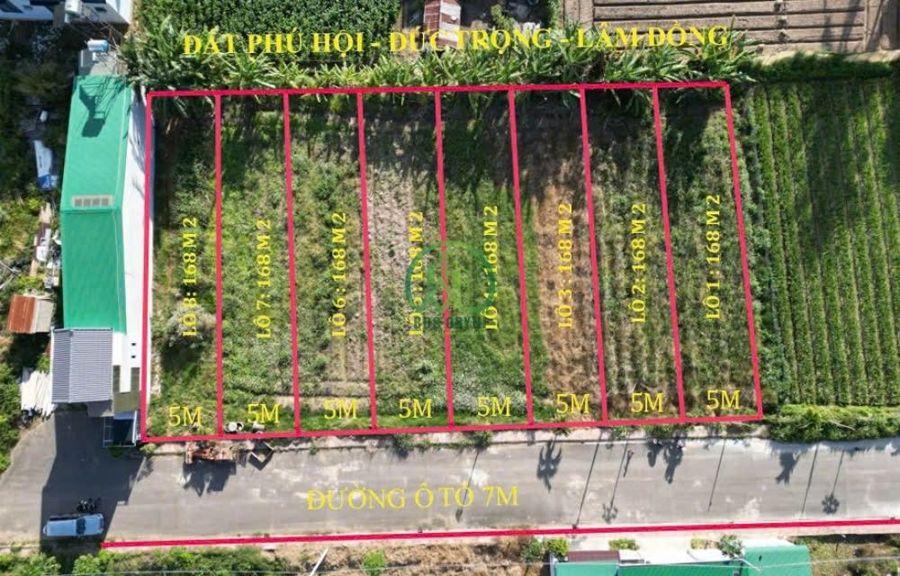 Đất nền F1 Phú Hội, Đức Trọng 168m² giá 1.8 tỷ - View sông Đa Nhim thoáng mát!