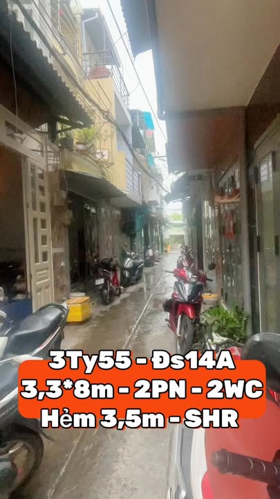 Nhà riêng đường Số 14A, quận Bình Tân 26.4m² giá 3.55 tỷ - Sổ hồng riêng chính chủ