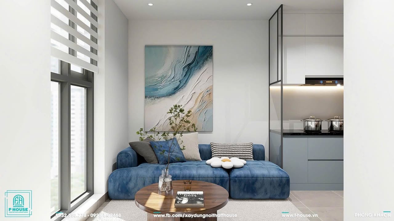 Căn hộ Calla Quy Nhơn 40m² giá 6 triệu - Full nội thất, gần siêu thị GO!