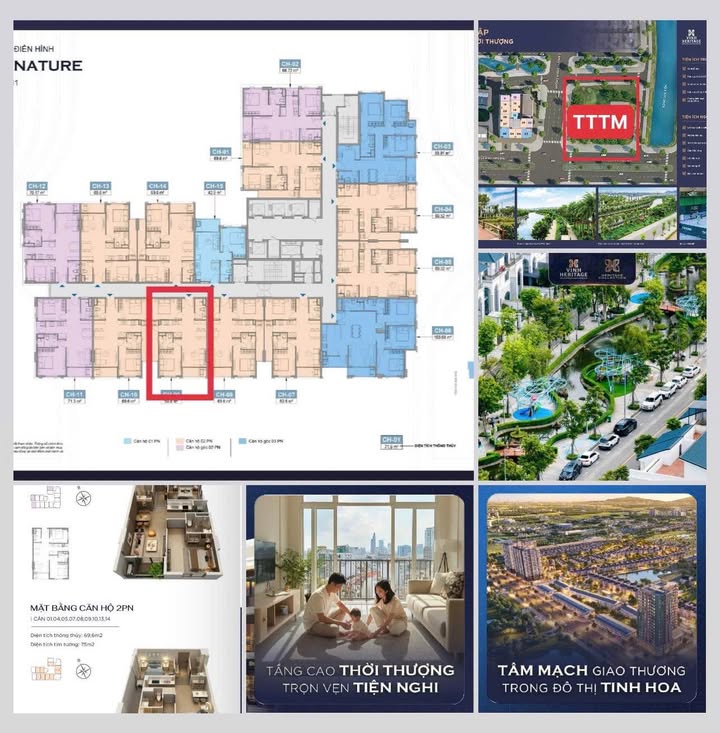 Căn hộ chung cư Vinh Heritage 69.5m² - Giá đầu tư hấp dẫn!