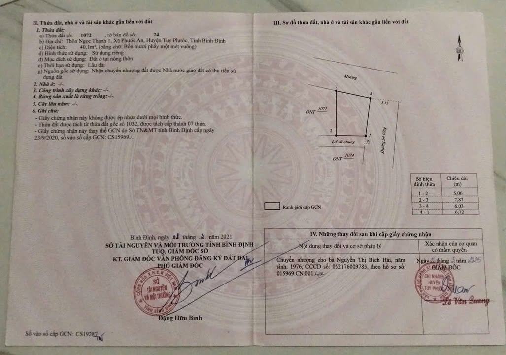 Đất 2 mặt đường xe tải tại Phước An, Tuy Phước 40m² giá chỉ 400 triệu - Cơ hội đầu tư tuyệt vời!